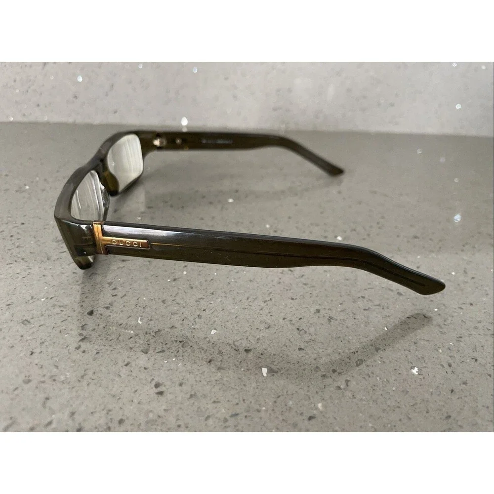 Gucci GG 1444 988 Brown Rectangular Eyeglasses Frames ONLY 130 Full Rim Italy